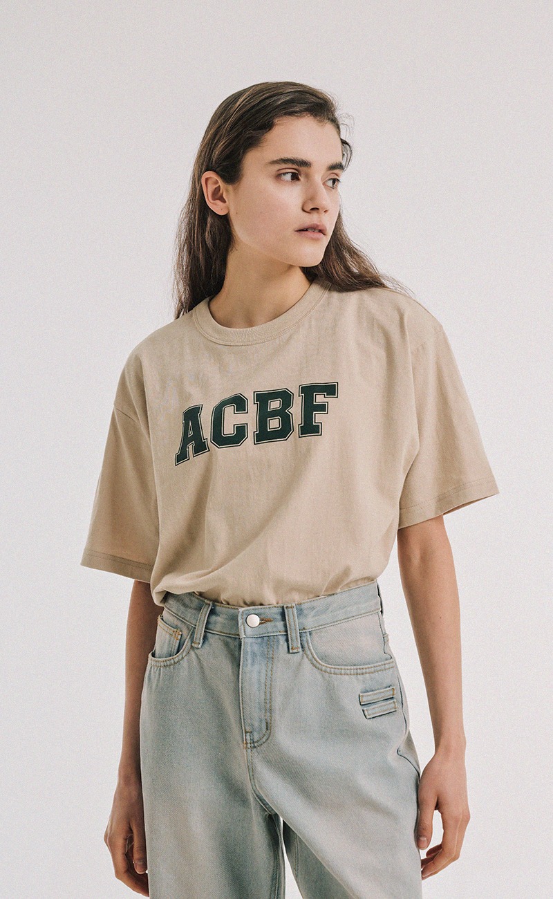 볼디 ACBF 반소매 티셔츠 / beige